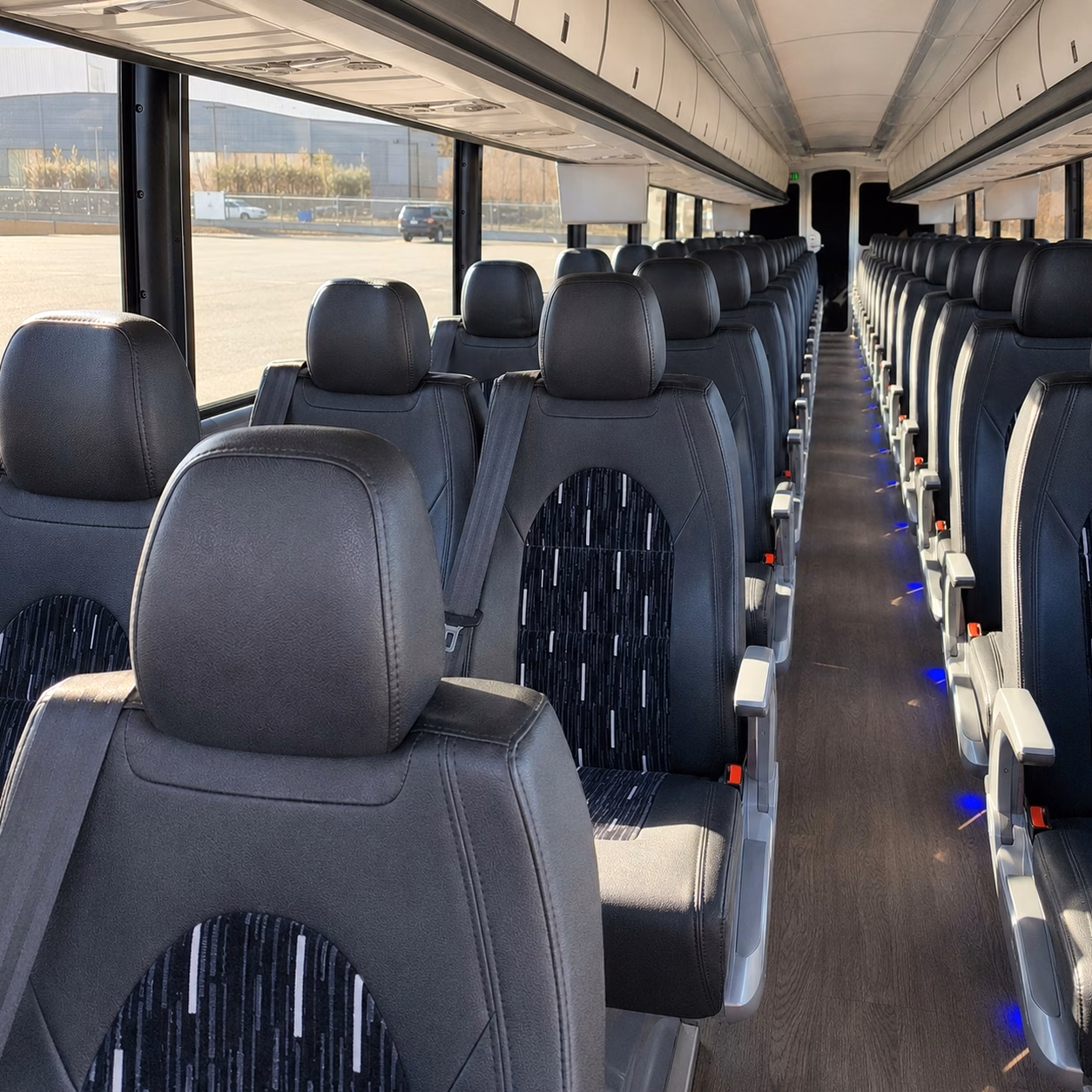 clearwater charter bus interior